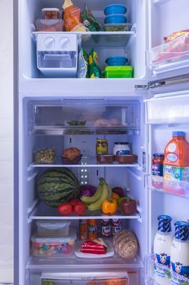 Fresh Refrigerator FNT-MR470 YGَBM ,397 Liters Glass