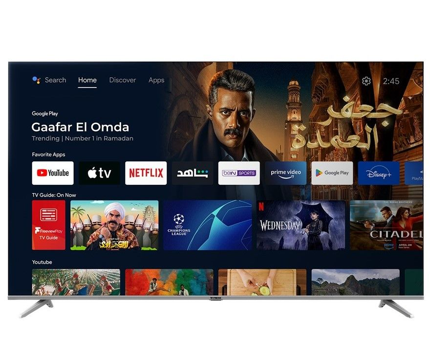 Fresh Smart Google LED TV Screen 55 Inch UHD Built-In Receiver - 55LU433RGT