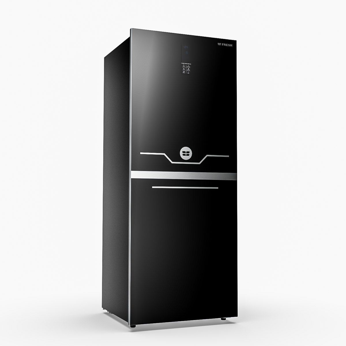 Fresh Inverter Upright Freezer Modena Glass FNU-MT270 IGBH - Black Touch