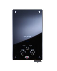 Fresh Gas Water Heater 10 Liters Crystal - Black