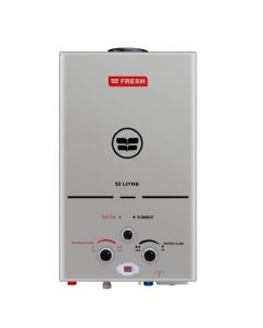 Fresh Gas Water Heater 10 Liters Stainless with Adapter LNG